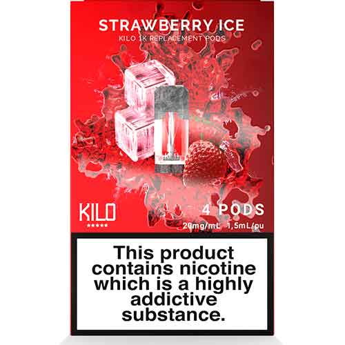 kilo 1k Strawberry ICE Pods